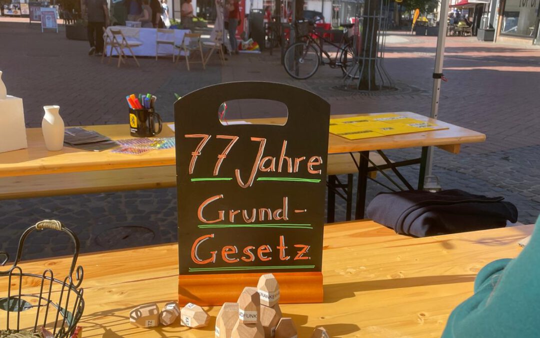 77 Jahre Grundgesetz – ein Geburtstag, der allen Grund zum Feiern gibt